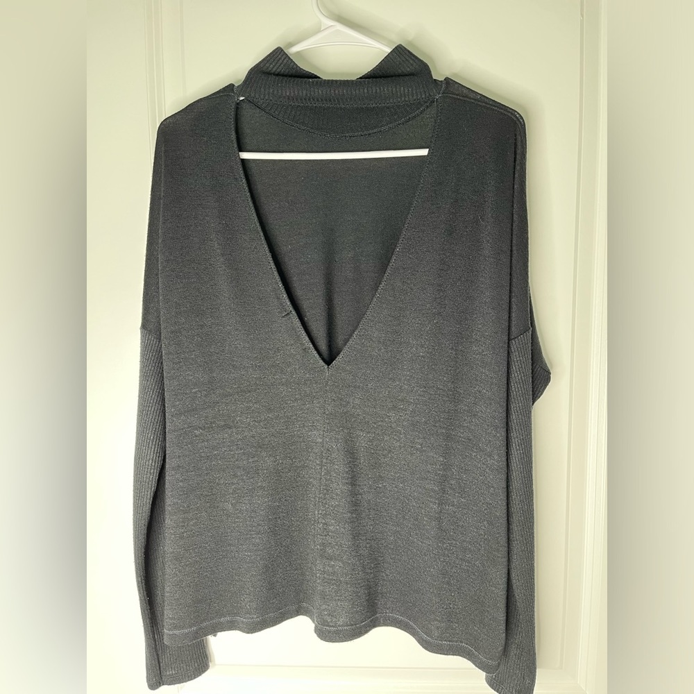 rag & bone Black Open-Back Sweater - Picture 4 of 9